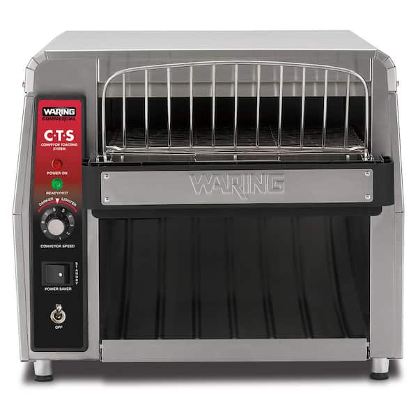 Waring Commercial Conveyor Toasting System Silver 1800 W Multi Slice Silver Wide Slot Toaster