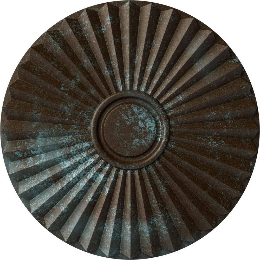 "19-3/4"" x 1-3/8"" Shakuras Urethane Ceiling Medallion (For Canopies upto 5""), Bronze Blue Patina" price history on PriceWatchPro