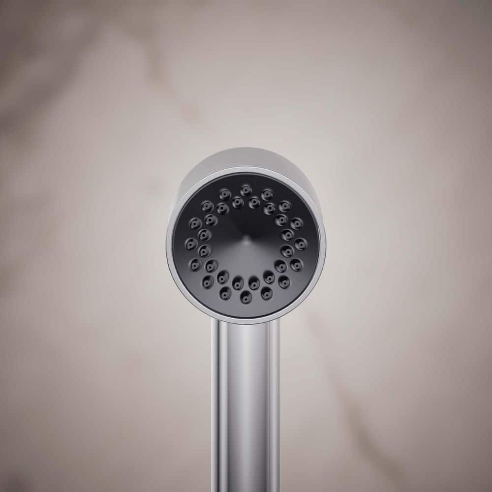 Compact Chrome Single Function Handheld Shower Head