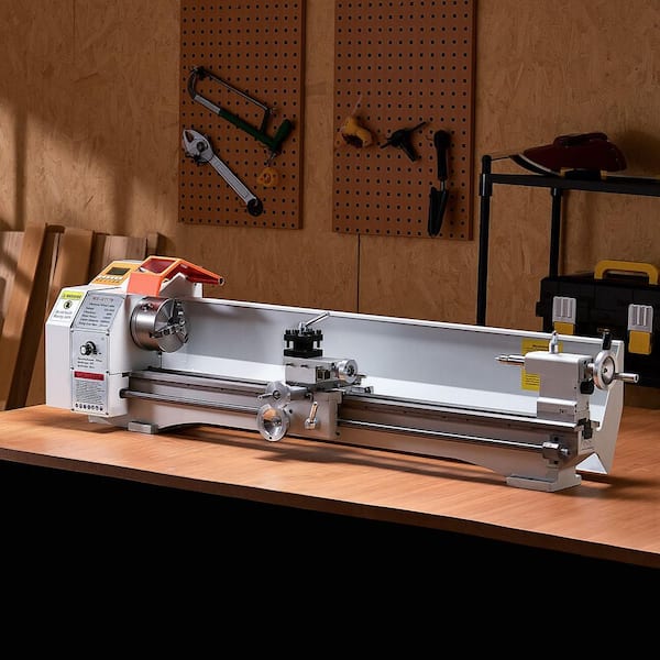 Metal Lathe Machine 8.7 x 39 in. Precision Bench Power Metal Lathe Automatic Feed 0-2500 RPM 1250W Brushless Motor