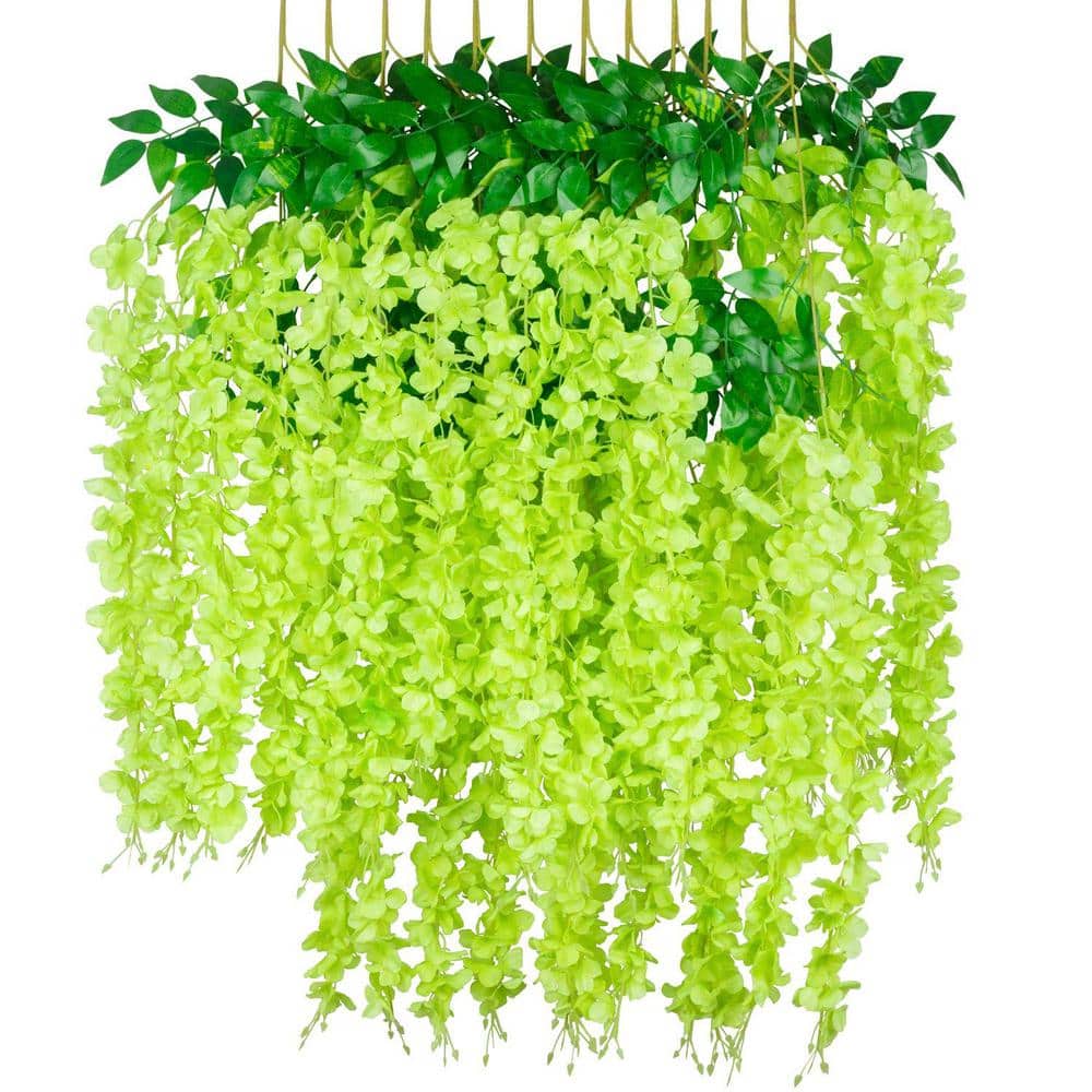 3.7 ft. Green Artificial Other Wisteria Flowering Plants