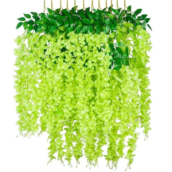 Unbranded 3.7 ft. Green Artificial Other Wisteria Flowering Plants