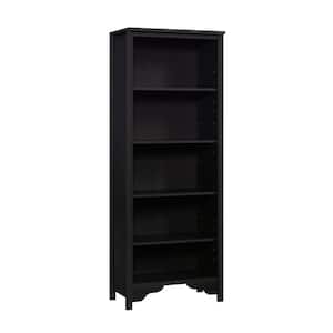 Dawson Trail 69.016 in. Raven Oak 5 Shelf Accent Bookcase with Adjustable Shelves