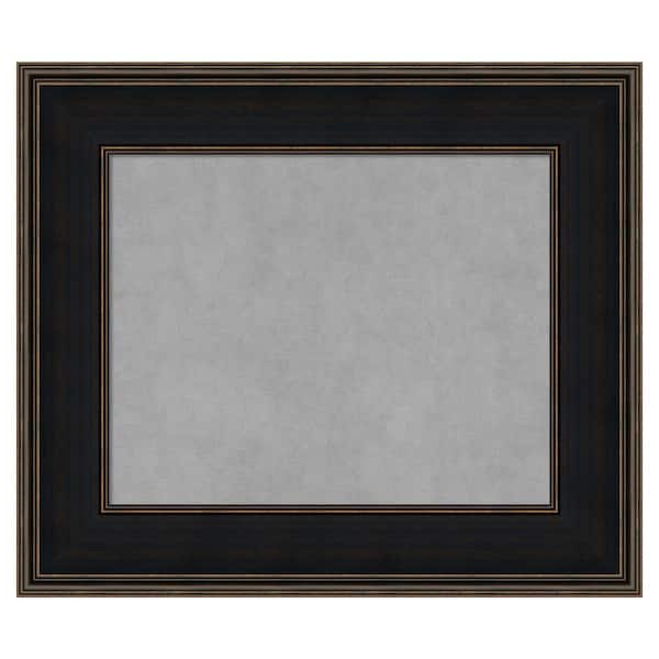 Amanti Art Mezzanine Espresso 28 in. x 24 in. Framed Magnetic Board