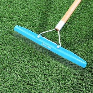 Artificial Grass Rake Brush for Astro Turf Fake Grass with Telescopic Handle