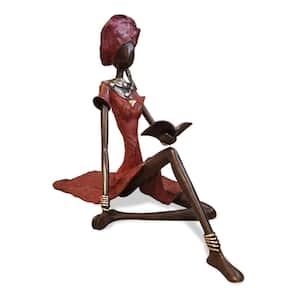 Wood West African Woman Sculpture
