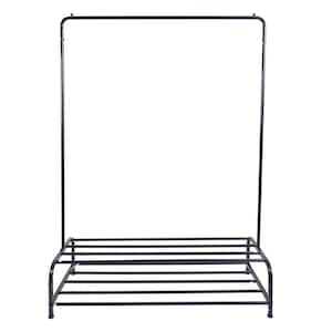 Black Metal Clothes Rack 43.3 in. W x 60 in. H