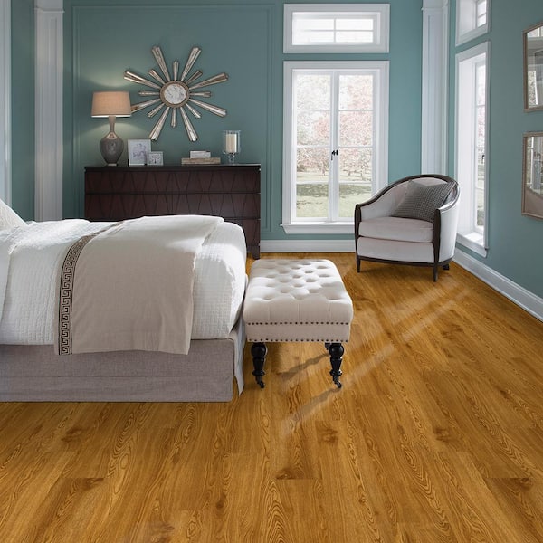 Luxury Vinyl Plank Flooring - DIY Floor Tiles Peel and Stick Waterproof - Self A