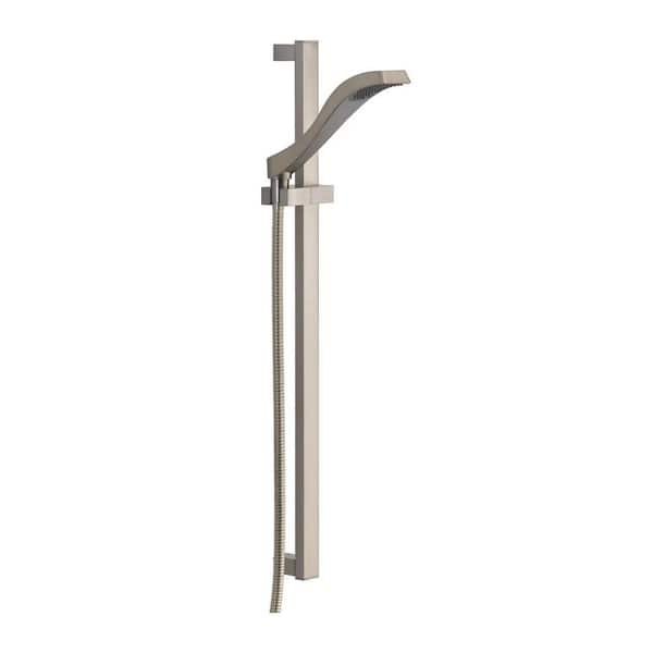 Dryden 1-Spray Patterns 1.75 GPM 3.91 in. Wall Mount Handheld Shower Head in Stainless