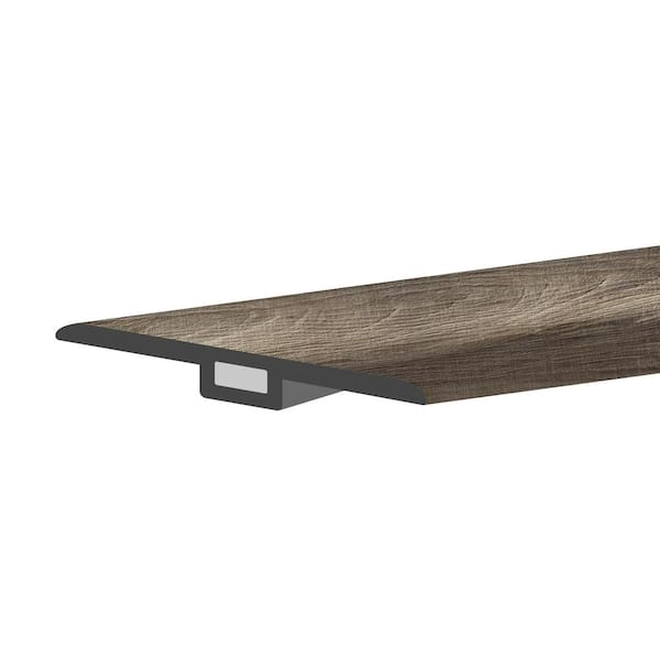 Lucida Surfaces MaxCore Obsidian 1-3/4 in. W x 47-1/4 in. L x 0.27 in. T Vinyl T-Molding