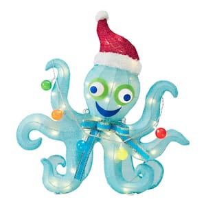 25 in 40-Light LED Octopus Christmas Yard Sculpture