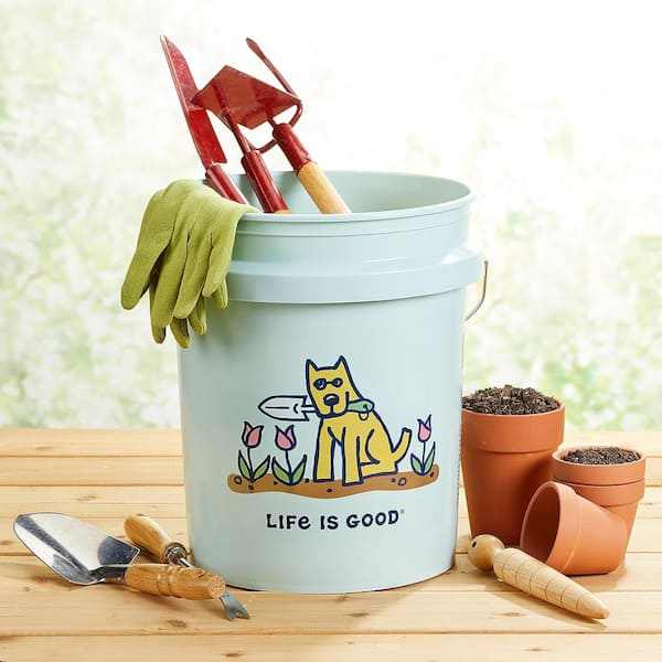 Water Bucket with Lid Fishing Bucket Cleaning Bucket for Household Use for  Gardening, Blue