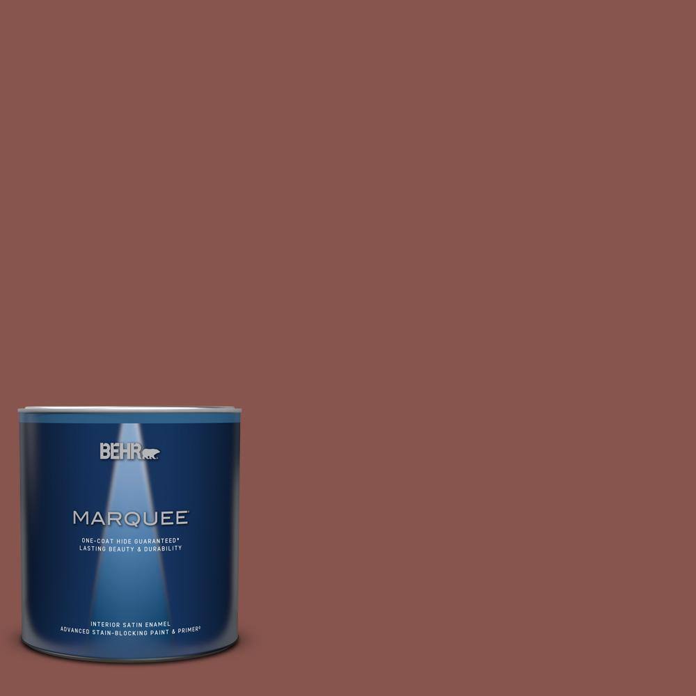 1 qt. #160F-6 Boston Brick Satin Enamel Interior Paint & Primer