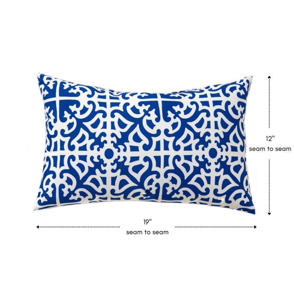 Indoor/Outdoor Reversible Throw Pillow