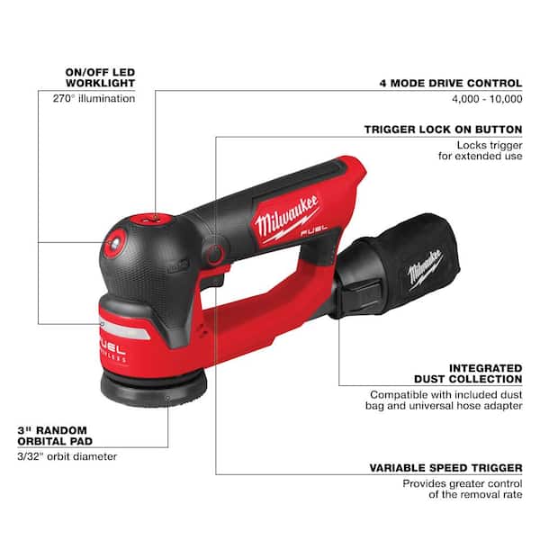 Milwaukee M12 FUEL 12V Lithium-Ion Brushless Cordless 3 in. Random