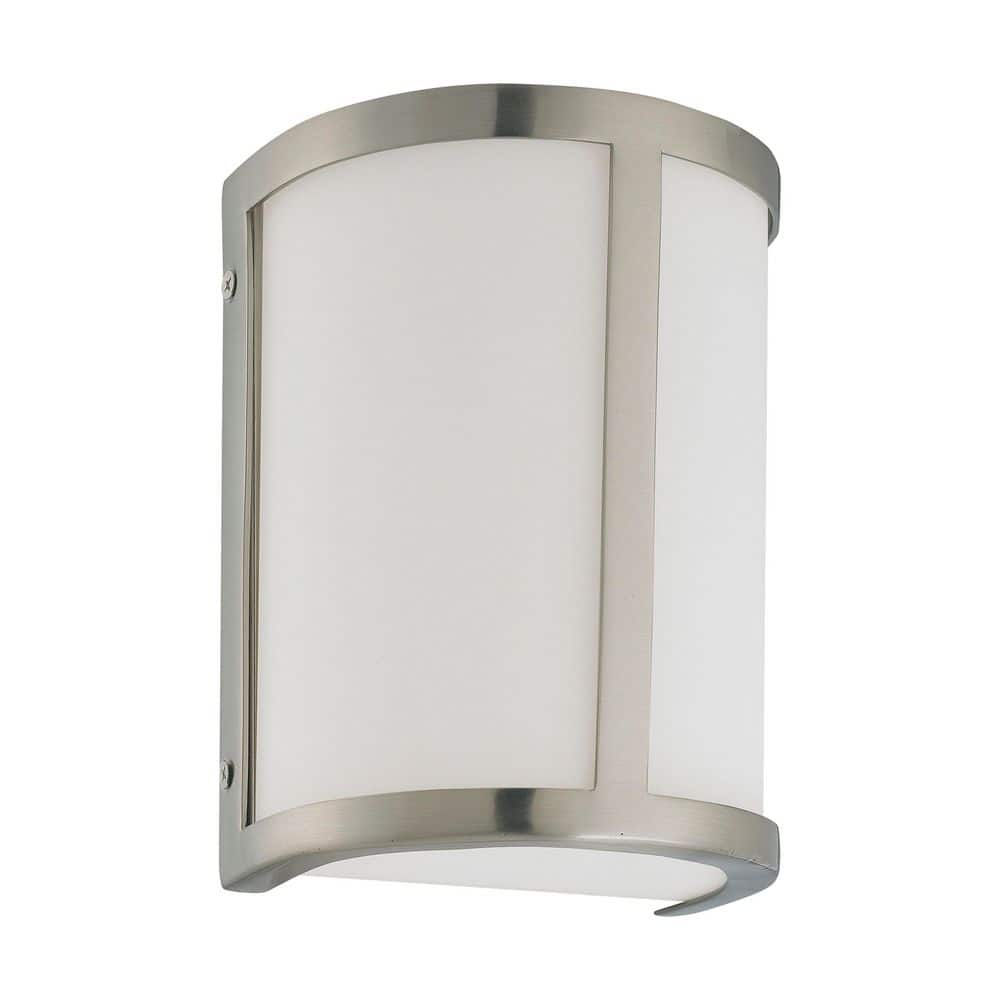 Odeon 8" Cylinder Brushed Nickel Direct Wired Wall Sconce