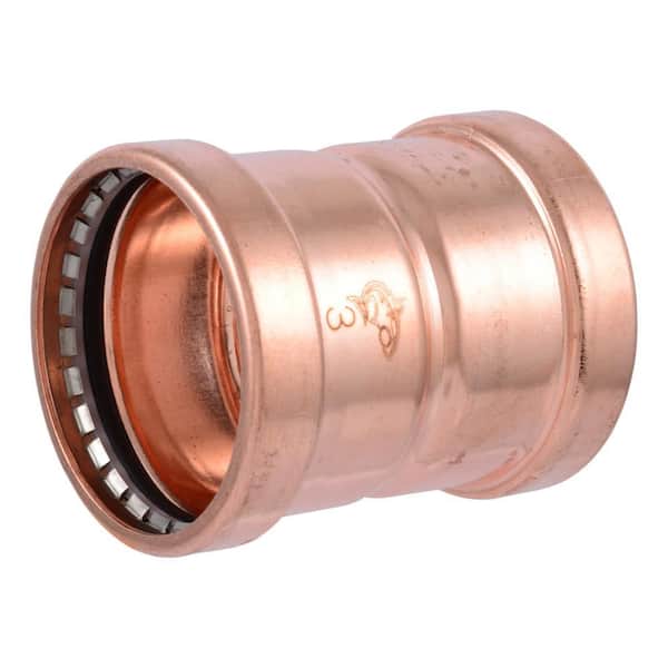 3 in. Large Diameter Copper Press Coupling with Stop