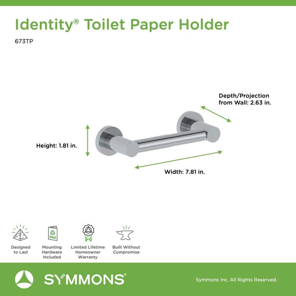Chrome Metal Wall-Mounted Toilet Paper Holder