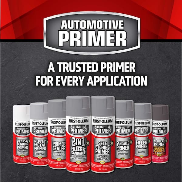 Rust-Oleum Automotive 12 oz. High Heat Gray Primer Spray 249340