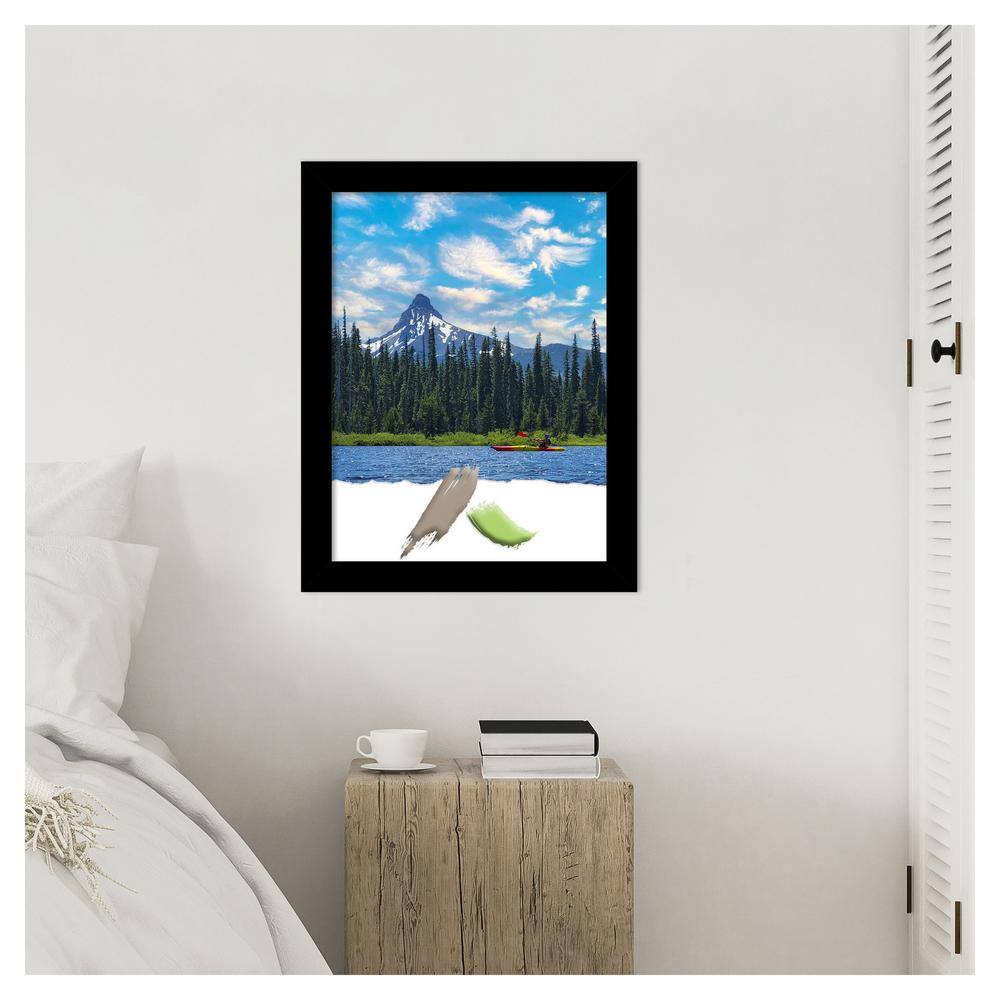 Basic Black Narrow Wood Wall Picture Frame 18x24