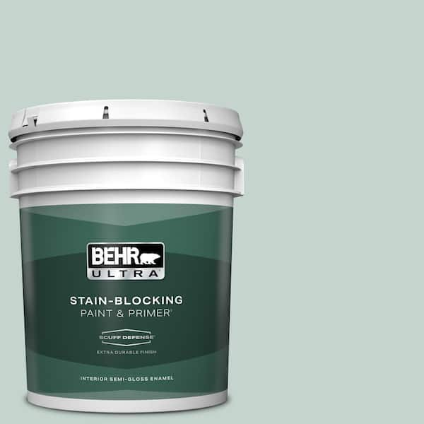 BEHR ULTRA 5 gal. #N430-2 Natures Reflection Extra Durable Semi-Gloss Enamel Interior Paint & Primer