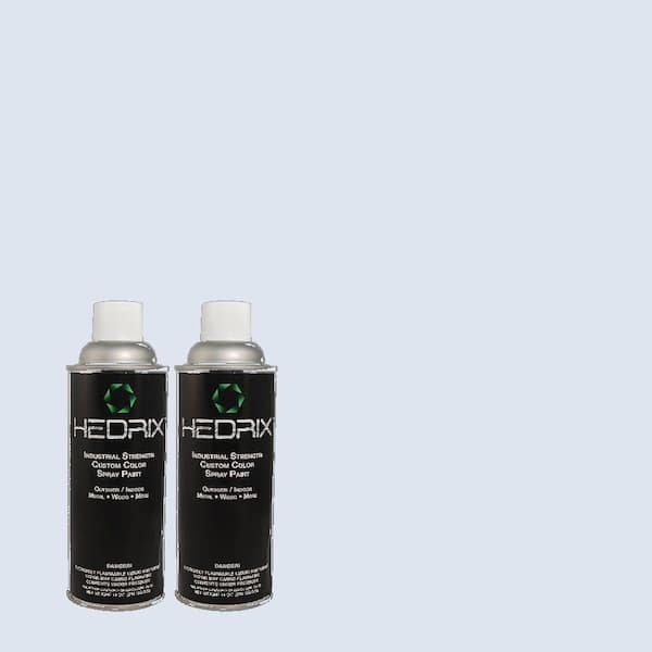 Hedrix 11 oz. Match of 580A-2 Icy Bay Flat Custom Spray Paint (2-Pack)