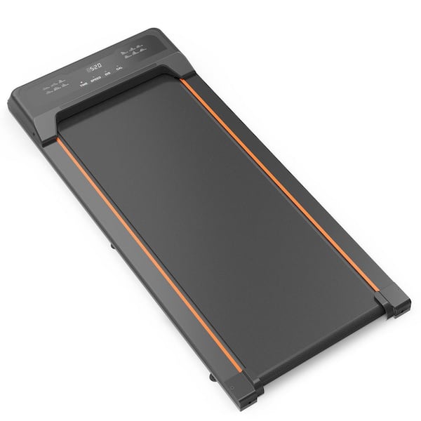 2.5 HP Black Metal Portable Walking Pad Under Desk Electric Treadmill with LED Display and Remote Control