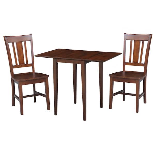 International Concepts 3-Piece Espresso Dining Set