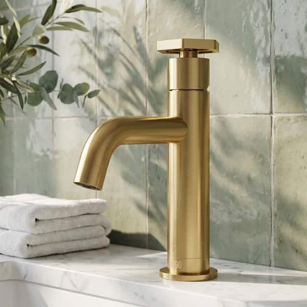 VIGO Ruxton Single Handle Single-Hole Bathroom Faucet in Matte