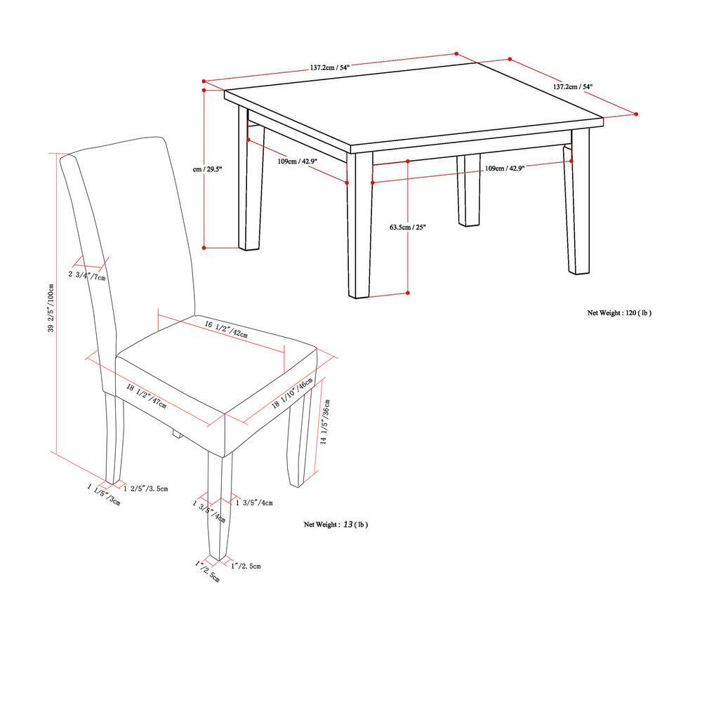 Satin Cream Solid Rubberwood 9-Piece Dining Set with 8 Chairs