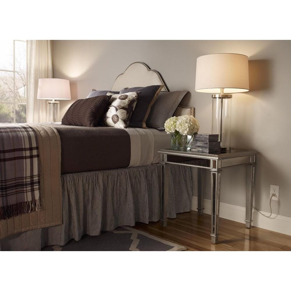 Brown Tamper-Resistant AFCI Outlet with Wall Plate and LED Indicator