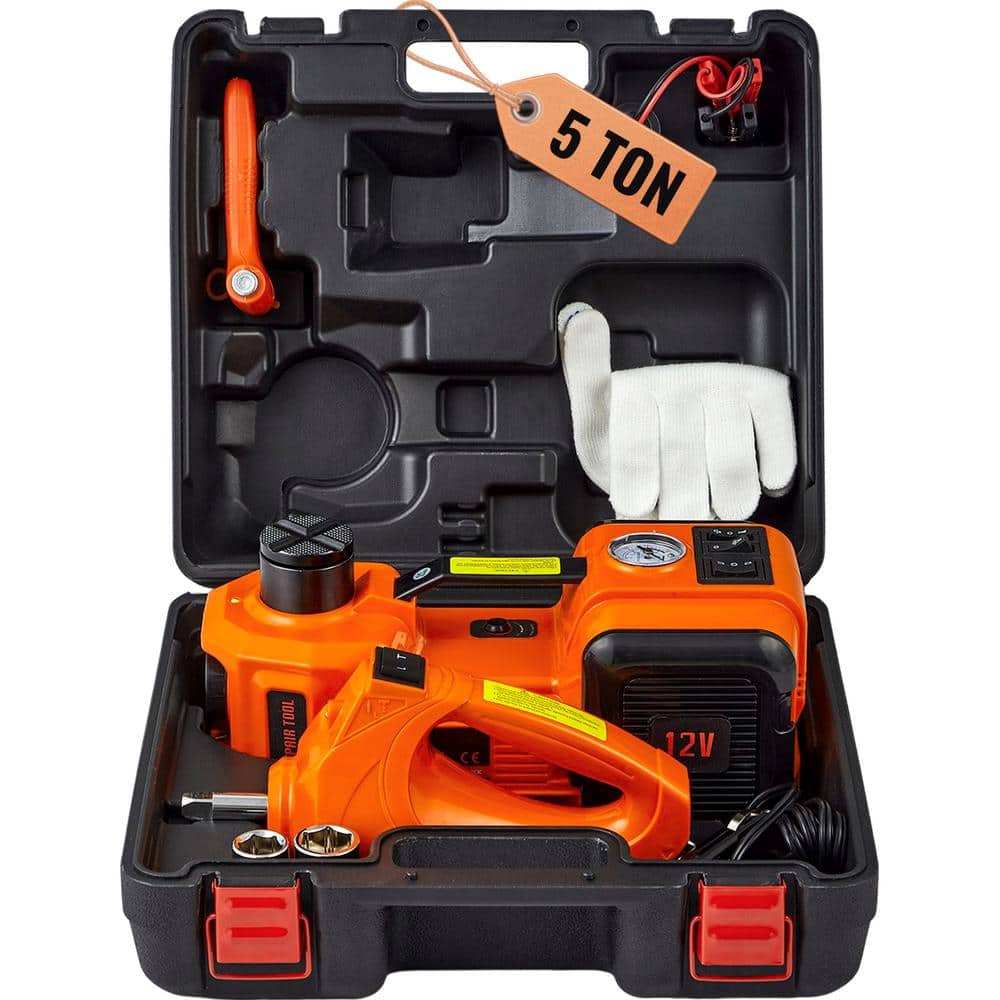 SKYSHALO Electric Car Jack, 5 Ton/11023 lbs. Hydraulic Jack with