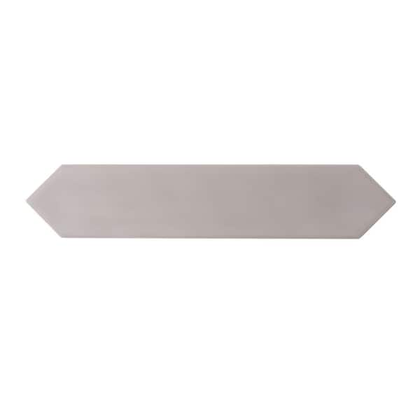 Apollo Tile Piquet Gray 2 in. x 10 in. Matte Ceramic Picket Wall and Floor Tile Sample (0.14 Sq. ft./case) (1-pack)