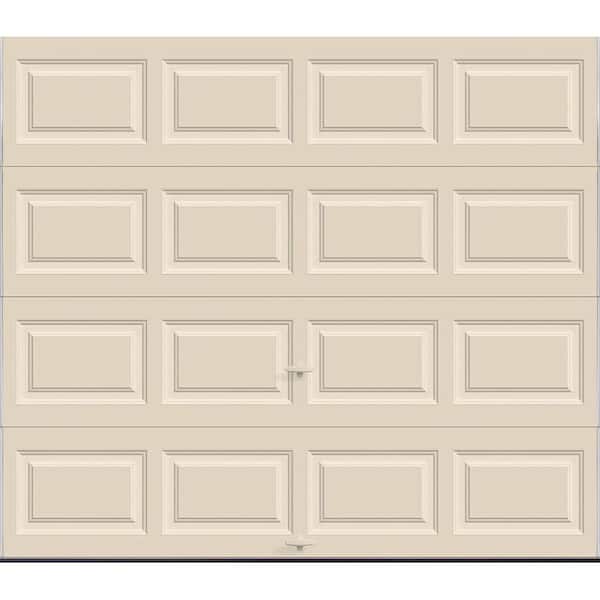 Clopay Classic Collection 8 ft. x 7 ft. 12.9 R-Value Intellicore Insulated Solid Almond Garage Door
