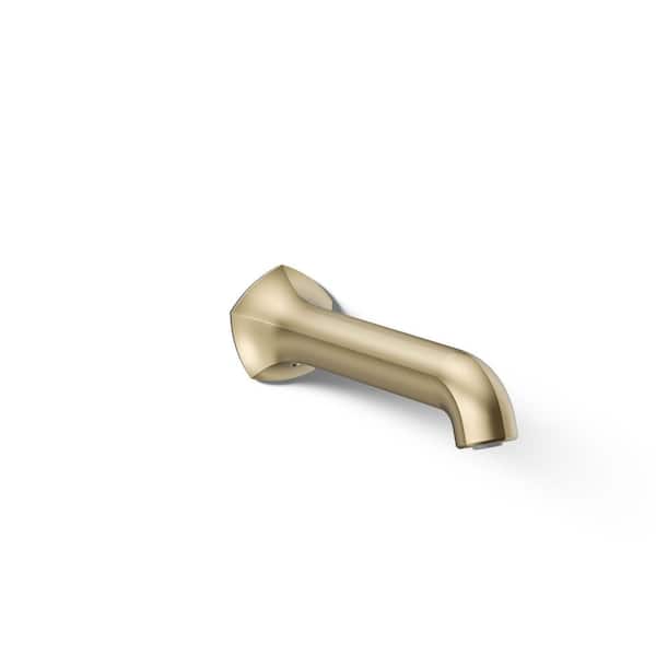KOHLER Occasion 8 in. Wall-Mount Bath Spout With Straight Design 8 in. in Vibrant French Gold