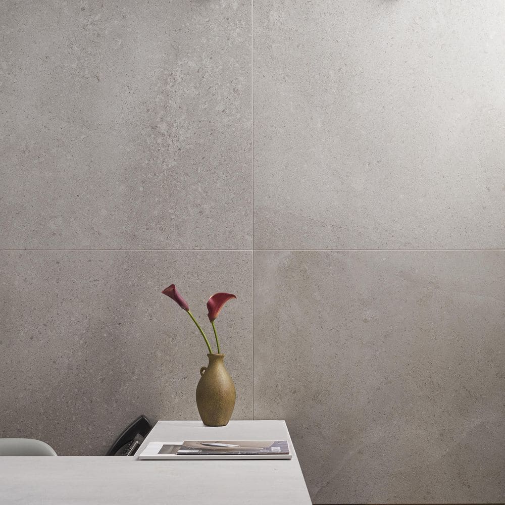 Fumo 24" x 24" Matte Porcelain Stone Look Wall and Floor Tile