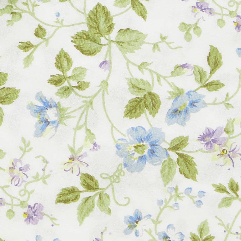 King Blue Floral Cotton Sateen Sheet Set