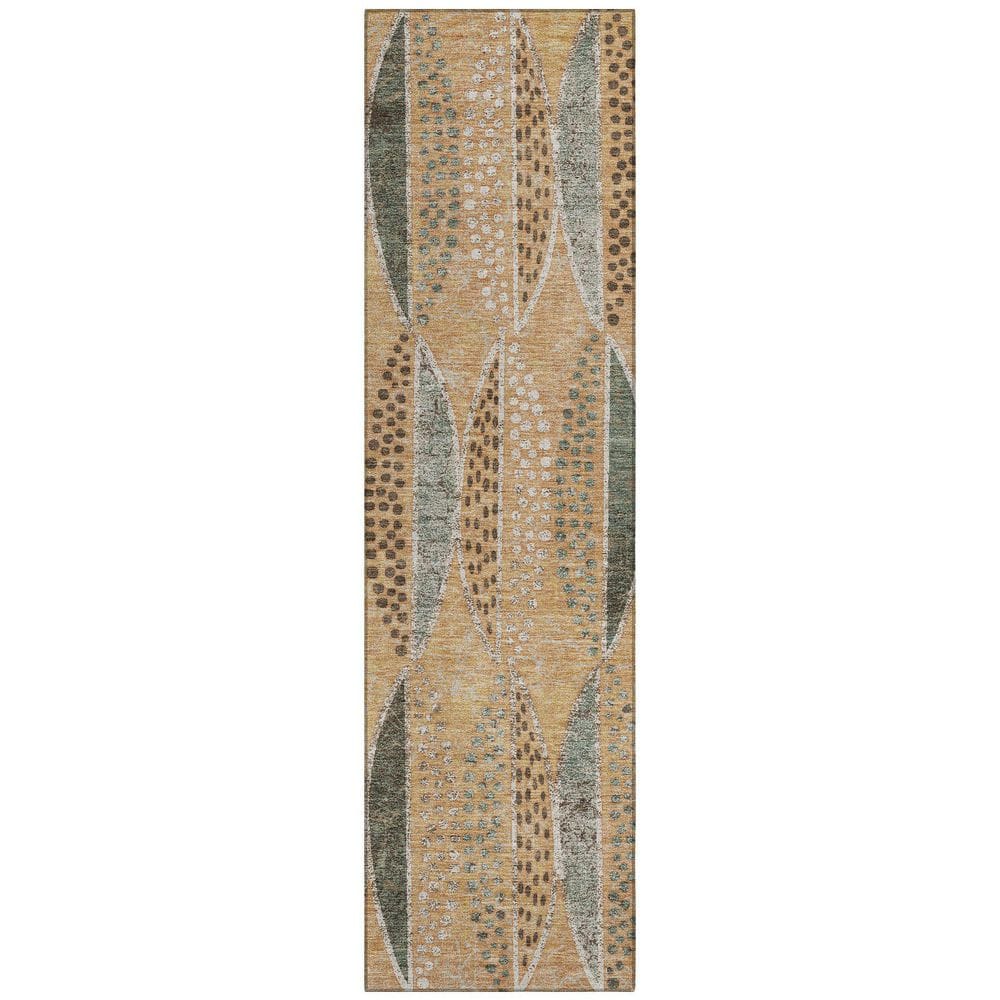 Chantille Machine Washable Indoor/Outdoor Abstract ACN2711 Copper 2 ft. x 7 ft. Runner Rug price history on PriceWatchPro