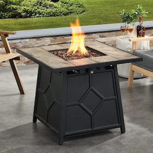 papillion steel propane fire pit table