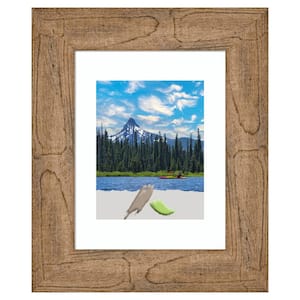 Owl Brown Wood Picture Frame Opening Size 11 x 14 in. (Matted To 8 x 10 in.)