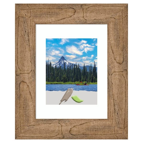 Amanti Art Owl Brown Wood Picture Frame Opening Size 11 x 14 in. (Matted To 8 x 10 in.)