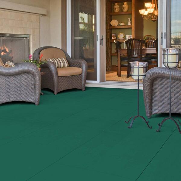 forest green floor paint