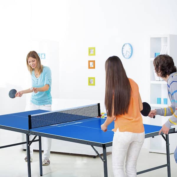6 ft. x3 ft. Portable Tennis Ping Pong Folding Table w/Accessories Indoor Outdoor Game