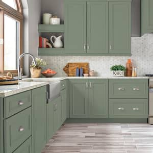 1 gal. #N390-5 Eucalyptus Wreath Semi-Gloss Enamel Interior/Exterior Cabinet, Door & Trim Paint