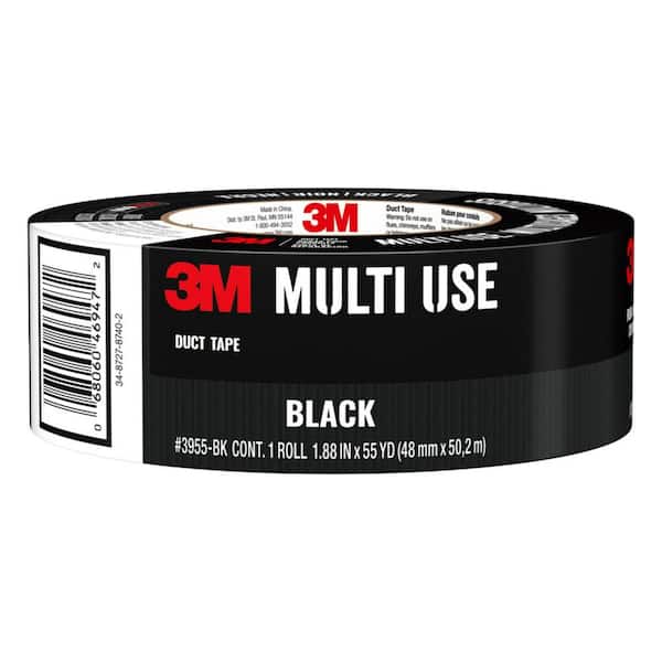 3M No Residue Duct Tape, 1.88 in x 25 yd (48 mm x 22.8 m), 1 Roll Black  Duct Tape, Masking Tape -  Canada
