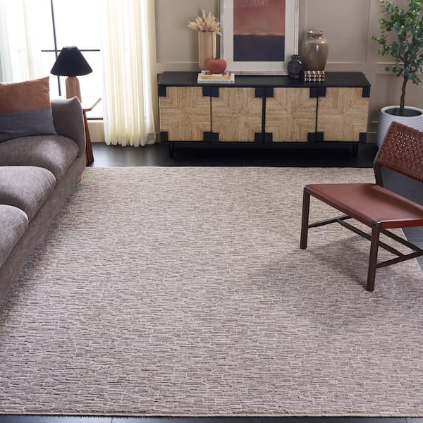 Palmer 10 ft. x 13 ft. Ivory/Beige Distressed Abstract Area Rug