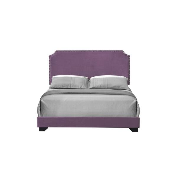 Acme Furniture Haemon Light Purple, Purple Linen Headboard