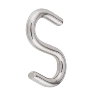 Marine Grade Stainless Steel 1/4 X 2 in. S-Hook (2 Pieces)