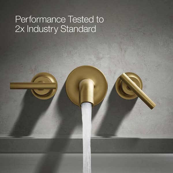 KOHLER Purist 2-Handle High-Flow Valve Trim Kit in Vibrant Brushed