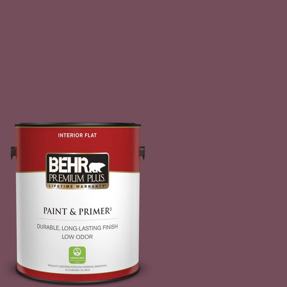 BEHR PREMIUM PLUS 1 qt. #M150-1 Lotus Petal Flat Low Odor Interior